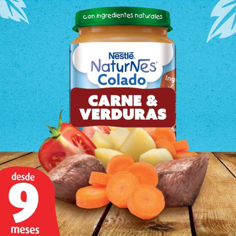 Colado NESTLÉ® NATURNES® Carne y Verduras Pack x12-1