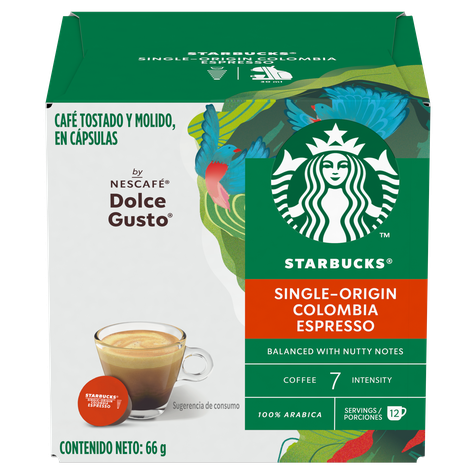 Starbucks NESCAFÉ® Dolce Gusto® Espresso Colombia 12 Cápsulas X3Cajas-1