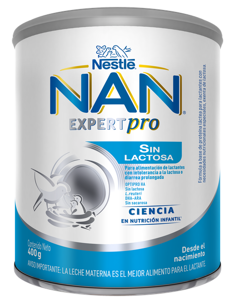 Leche Nan Sin Lactosa 400g Tarro Fórmula Infantil-1