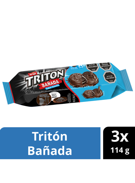 Triton Galleta Bañada 114 gr Pack X3-1
