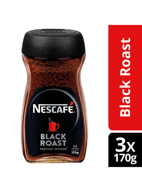 Café NESCAFÉ® Black Roast 170g X3 Frascos-1