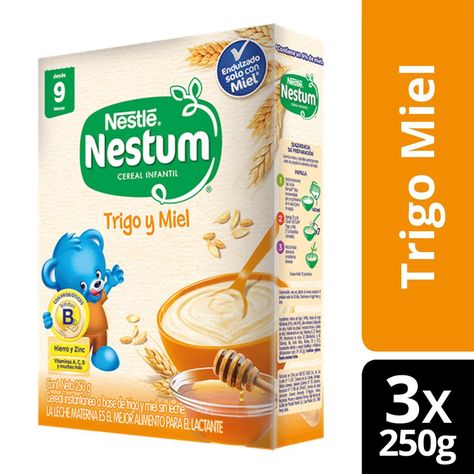 Cereal Infantil NESTUM® Trigo y Miel 250g Pack X3-0