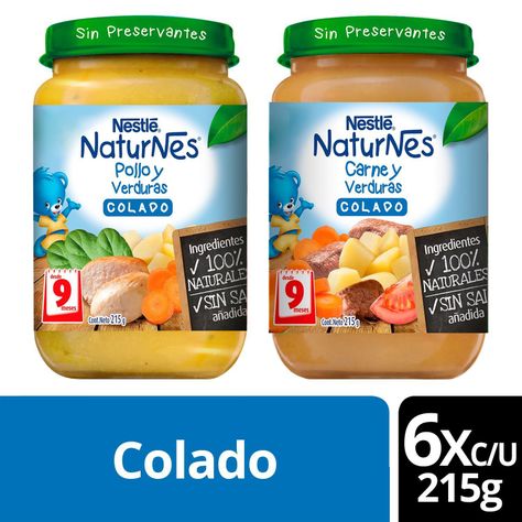 Colado NESTLÉ® NATURNES® Pollo y Carne Pack x12-0