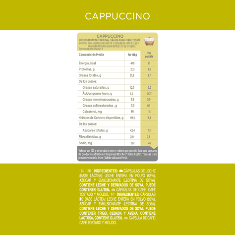 Dolce Gusto Capsulas Cafe Cappuccino X3 Cajas-2