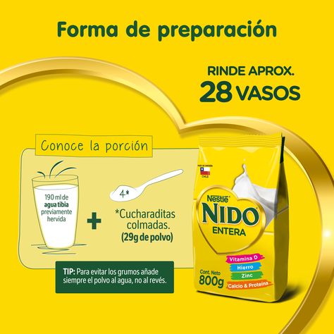 Pack Leche en Polvo NIDO® Entera Bolsa 800g x2-2