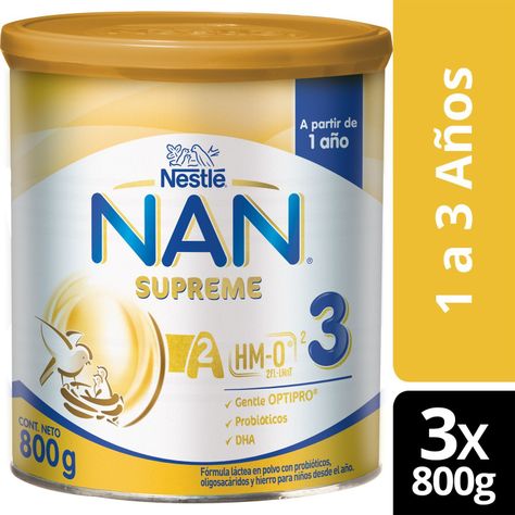 Fórmula Infantil NAN® Supreme 3 800g X3 Unidades-0
