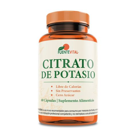 Citrato de potasio 60 capsulas vegetal -0