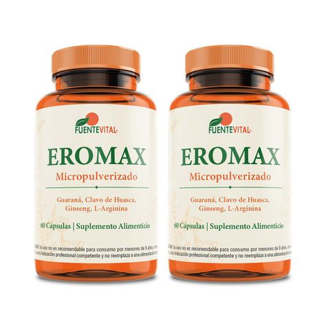 Eromax L Arginina -Potenciador sexual pack x2-0
