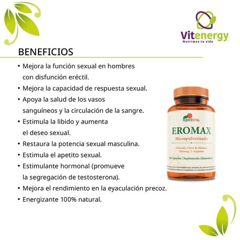 Eromax L Arginina -Potenciador sexual pack x2-1