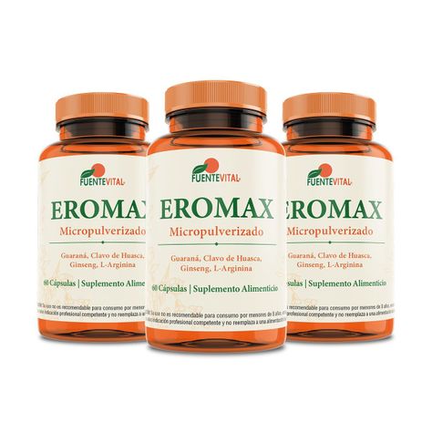 Eromax L Arginina -Potenciador sexual Pack x3-0