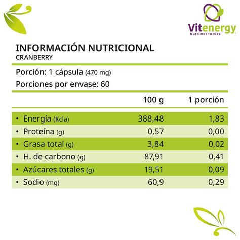 Cranberry Arandano Rojo 60 Cápsulas plus - 470 mg Pack x3-3