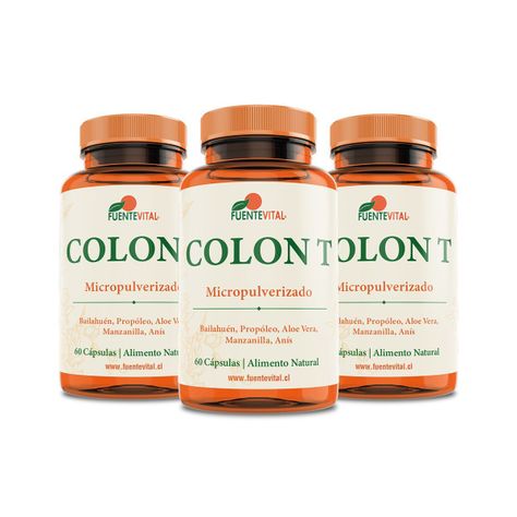 Colon T Detox Natural Irritación inflamación - Pack x 3	-0