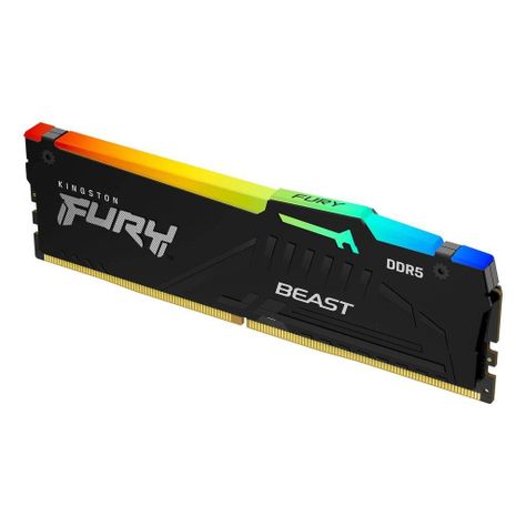 Memoria RAM DDR5 32GB 5600MT/s Kingston Fury Beast RGB, CL40, DIMM, 1.25V-1