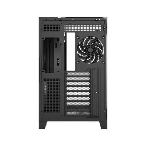 Gabinete Gamer XYZ Tesseract, Vidrio Panorámico 3D, Doble Cámara, 4x Fans ARGB, ATX, Black-5