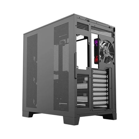 Gabinete Gamer XYZ Tesseract, Vidrio Panorámico 3D, Doble Cámara, 4x Fans ARGB, ATX, Black-6