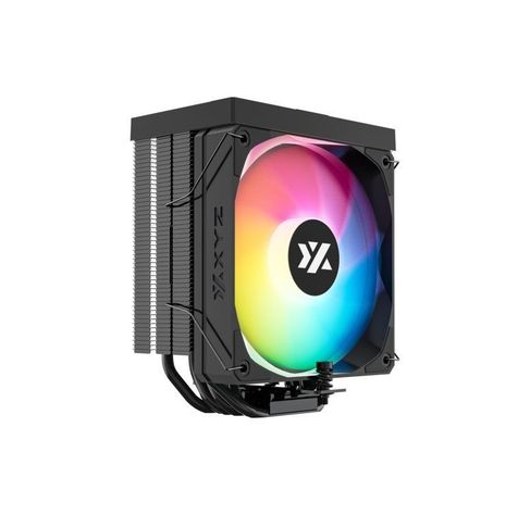 Disipador para CPU XYZ THERMAX PULSAR 6, 1x120mm, 6 Heatpipes, Pantalla T°, Negro-0
