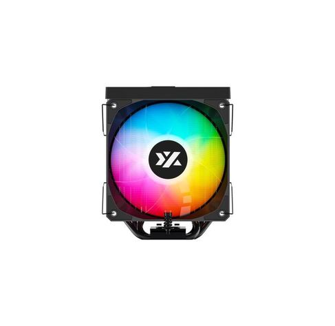 Disipador para CPU XYZ THERMAX PULSAR 6, 1x120mm, 6 Heatpipes, Pantalla T°, Negro-1
