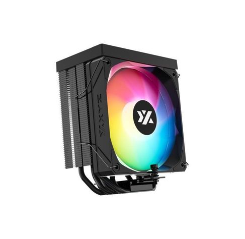 Disipador para CPU XYZ THERMAX PULSAR 6, 1x120mm, 6 Heatpipes, Pantalla T°, Negro-3