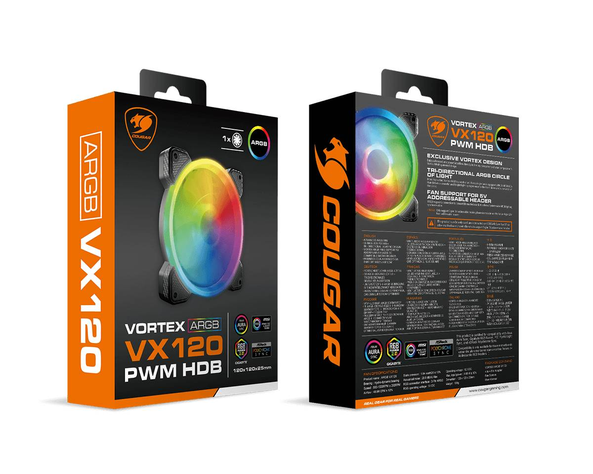 Ventilador COUGAR Vortex VX120 ARGB PWM HDB - 120 mm-4