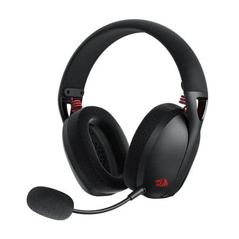 Audífonos Gamer Inalámbricos Redragon Ire Pro H848G, Bluetooth, USB, Black-0