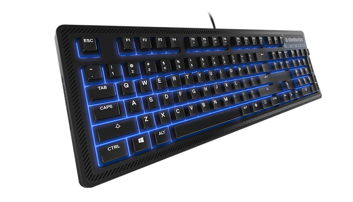 Teclado Gamer SteelSeries Apex 100, Membrana, Inglés, Color Negro-1