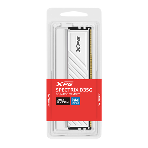 Memoria Ram DDR4 16GB 3200MHz XPG Spectrix D35G RGB, CL16, U-DIMM, 1,35V, Blanco-3