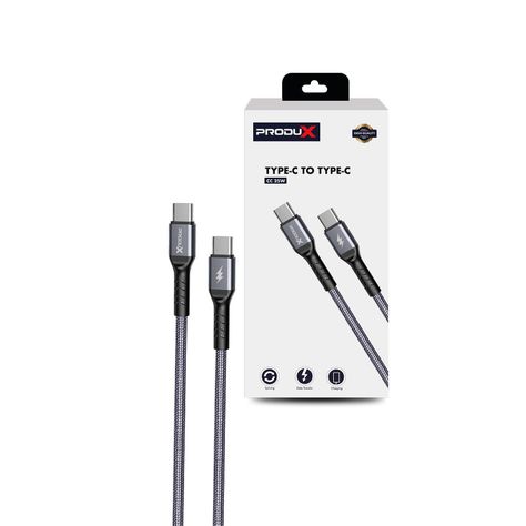 Cable USB-C a USB-C Motomo, Carga Rápida 25W, Color Negro-0