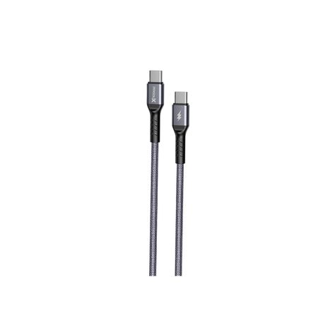Cable USB-C a USB-C Motomo, Carga Rápida 25W, Color Negro-1