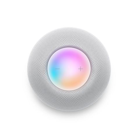 Asistente Virtual Apple Homepod Mini, Audio 360º, Cancelación de Ruido, Blanco-1
