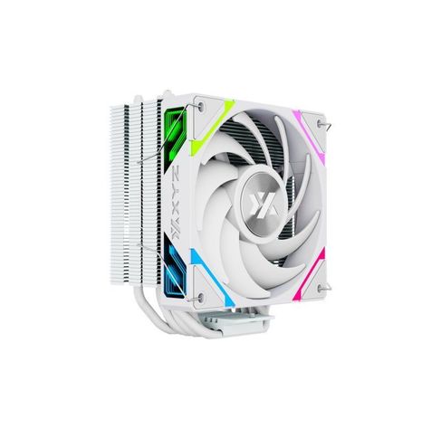 Disipador para CPU XYZ THERMAX 6, 1x Ventilador Vortex 120mm, 6 Heatpipes, A-RGB, Blanco -0