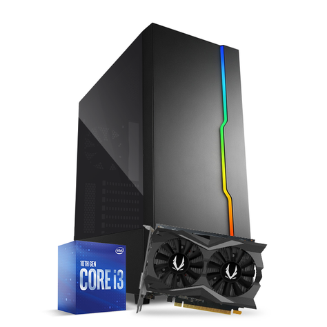 PC Gamer Aqua i3 10105 GTX 1650 M.2 500GB W10H-0