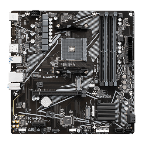 Placa Madre Gigabyte B550M K, AMD Socket AM4, SATA 6Gb/s, Micro-ATX, USB 3.1 Gen 1, PCIe 4.0-1