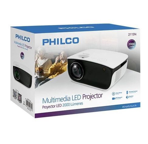 Proyector Philco de 2000 Lúmenes, 1080p, Contraste 1500:1, 3.93" LCD-2