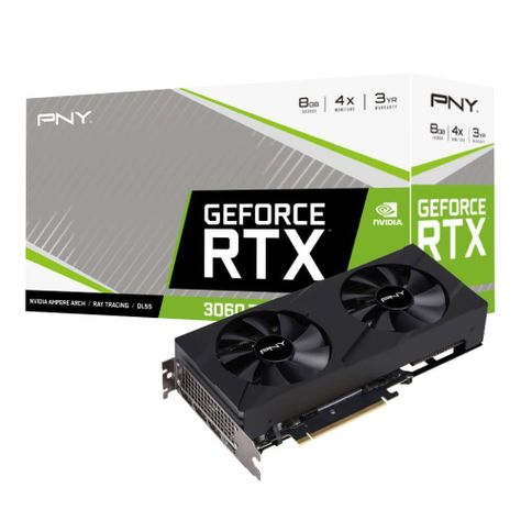 Tarjeta De Video PNY GeForce RTX 3060 Ti Verto, 8GB, GDDR6X, 256-Bit, PCI-e 4.0-6