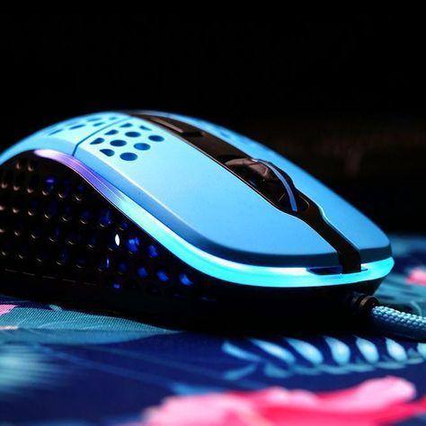 Mouse Gamer XTRFY M4 RGB Miami Blue-3