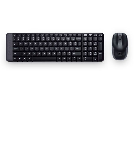 Kit Teclado y Mouse Logitech MK220 Inalámbrico-0