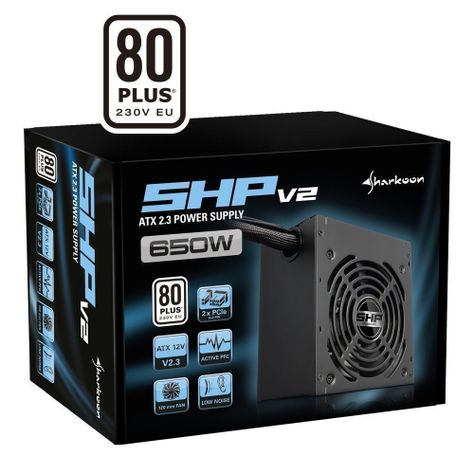 Fuente de Poder Sharkoon SHP650 V2, 650W-2