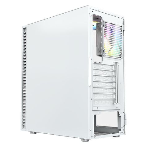 Gabinete Gamer XYZ AIRONE 100 Mesh White, 6x 120/140mm A-RGB Fan, USB 3.0, ATX-3