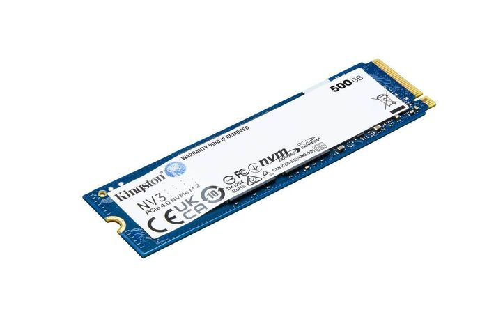 Unidad SSD Kingston NV3, 500GB, M.2 2280, NVMe PCIe 4.0 x4, Lectura 6000MB/s Escritura 5000MB/s-1