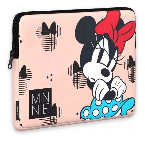 Funda Notebook 15" Motomo Edición Disney Minnie, Acolchada y Segura-0