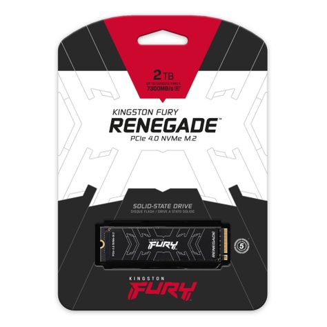 Unidad de Estado Sólido Kingston FURY Renegade, 2TB, PCIe 4.0, NVMe M.2-2