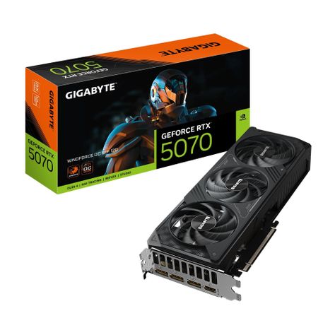 Tarjeta de Video GIGABYTE Nvidia GeForce RTX 5070 WINDFORCE OC SFF, 12GB GDDR7, 192-bit-0