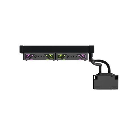 Refrigeración Líquida XYZ HYDROTEMP 240 Black, Alto Rendimiento, Pantalla LCD 3.5", Intel/AMD-3