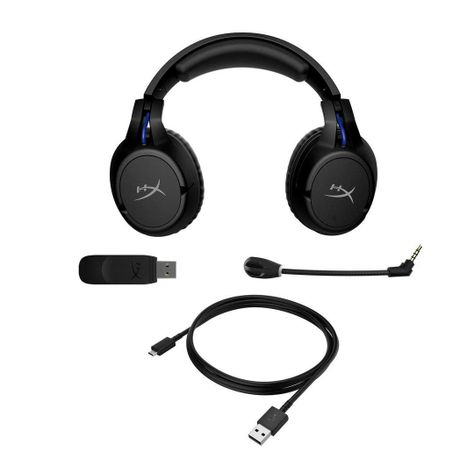 Audífonos Inalámbricos Gamer HyperX Cloud Flight PS5, Over-Ear, USB Dongle, Batería 30 Horas, Negro-4
