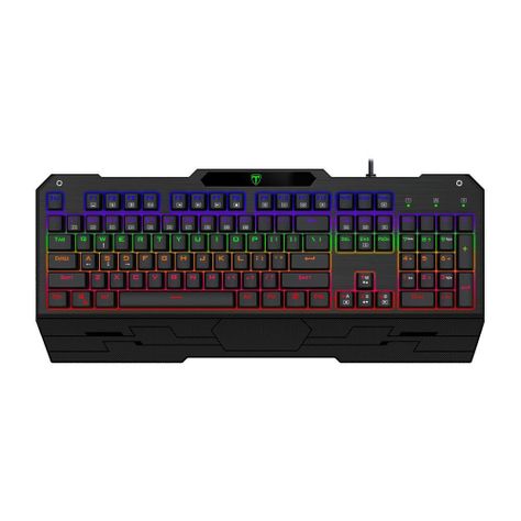 Teclado Mecánico Gamer T-Dagger Battleship, Switch Oetemu Blue, RGB, Inglés-0