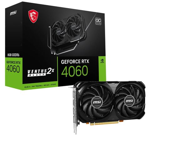 Tarjeta de Video MSI Nvidia GeForce RTX 4060 VENTUS 2X Black OC, 8GB GDDR6, 128-bit, PCI-e 4.0-0