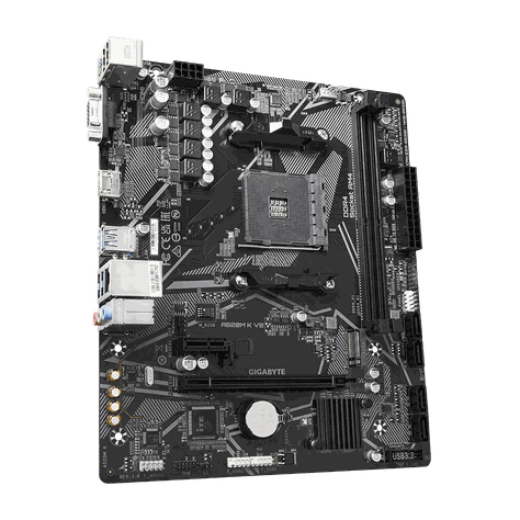 Placa Madre Gigabyte A520M K V2, AMD Socket AM4, 2xDDR4 DIMM, VGA, HDMI, 1xM.2, 4xSATA, Micro-ATX-2