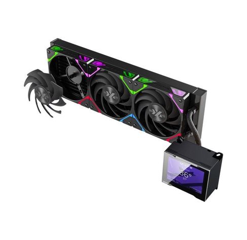 Refrigeración Líquida XYZ HYDROVIEW 360 Black, Pantalla LCD 3.5", A-RGB, Intel/AMD-2