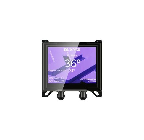 Refrigeración Líquida XYZ HYDROVIEW 360 Black, Pantalla LCD 3.5", A-RGB, Intel/AMD-6