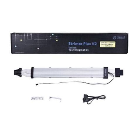 Cable de Extensión RGB Lian Li Strimer Plus V2 12VHPWR, 12+4 a 12+4 Pines, 8 Cables RGB-1